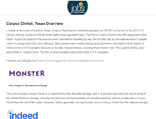 Tablet Screenshot of jobsincorpuschristi.com